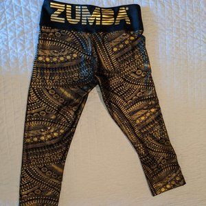 Zumba Fitness Leggings/Workout Capri Pants - XS